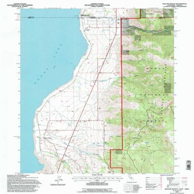 Willow Ranch CA topo map, 1:24000 Scale, 7.5 X 7.5 Minute, Historical, 1993, Updated 1996, 26.8 x 21.4 in - Polypropylene