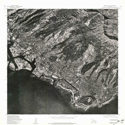 YellowMaps Honolulu HI topo map, 1:24000 Scale, 7.5 X 7.5 Minute, Historical, 1978, Updated 1981, 26.9 x 24 in - Polypropylene