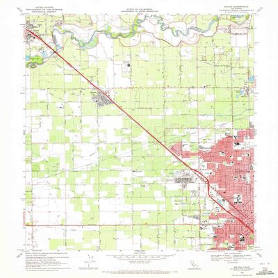 YellowMaps Salida CA topo map, 1:24000 Scale, 7.5 X 7.5 Minute, Historical, 1969, Updated 1972, 26.9 x 22 in - Polypropylene