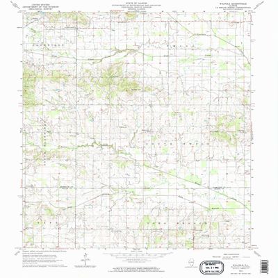 YellowMaps Walpole IL topo map, 1:24000 Scale, 7.5 X 7.5 Minute, Historical, 1963, Updated 1964, 26.8 x 22 in - Tyvek