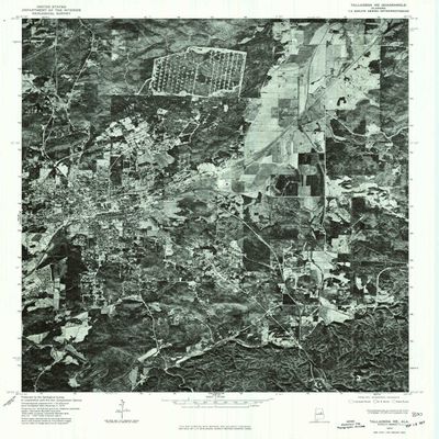 YellowMaps Talladega NE AL topo map, 1:24000 Scale, 7.5 X 7.5 Minute, Historical, 1975, Updated 1977, 26.7 x 21.6 in - Polypropylene