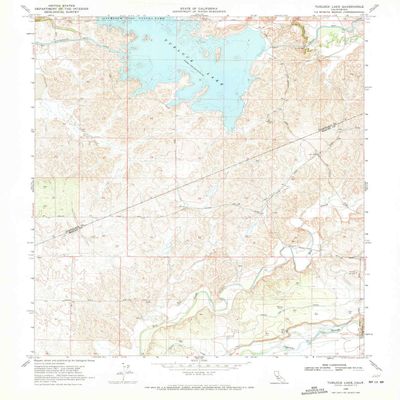 YellowMaps Turlock Lake CA topo map, 1:24000 Scale, 7.5 X 7.5 Minute, Historical, 1968, Updated 1971, 26.8 x 22 in - Tyvek