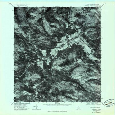 YellowMaps Kingfield ME topo map, 1:24000 Scale, 7.5 X 7.5 Minute, Historical, 1977, Updated 1983, 27.5 x 21.5 in - Polypropylene