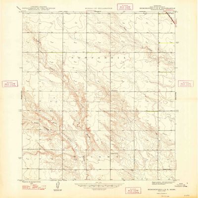 YellowMaps Hemingford 4 NE NE topo map, 1:24000 Scale, 7.5 X 7.5 Minute, Historical, 1948, 26.8 x 22 in - Polypropylene