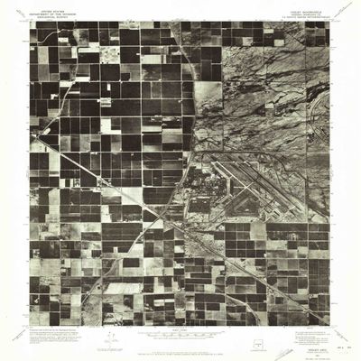 YellowMaps Higley AZ topo map, 1:24000 Scale, 7.5 X 7.5 Minute, Historical, 1971, Updated 1972, 26.9 x 23 in - Polypropylene