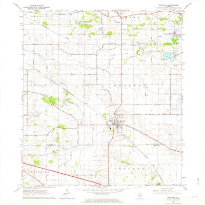 YellowMaps Huntley IL topo map, 1:24000 Scale, 7.5 X 7.5 Minute, Historical, 1962, Updated 1964, 26.9 x 22 in - Polypropylene
