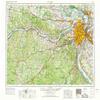 YellowMaps St Louis MO topo map, 1:250000 Scale, 1 X 2 Degree, Historical, 1963, Updated 1970, 22.1 x 32 in - Tyvek view 1