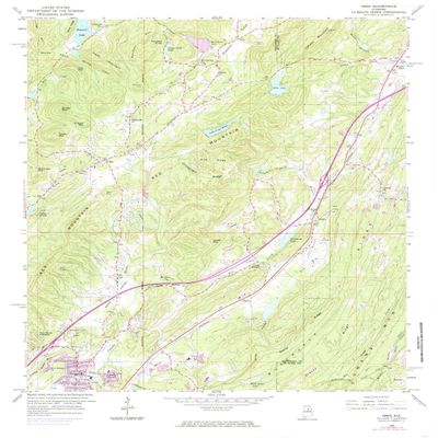 YellowMaps Argo AL topo map, 1:24000 Scale, 7.5 X 7.5 Minute, Historical, 1959, Updated 1985, 26.9 x 22 in - Tyvek