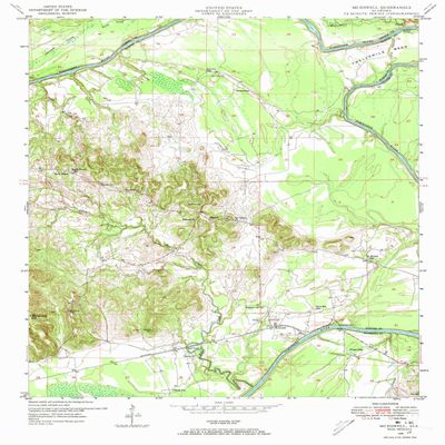 Mc Dowell AL topo map, 1:24000 Scale, 7.5 X 7.5 Minute, Historical, 1948, Updated 1973, 26.8 x 22 in - Tyvek