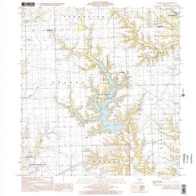 YellowMaps Clarksville IL topo map, 1:24000 Scale, 7.5 X 7.5 Minute, Historical, 1998, Updated 2002, 26.8 x 22 in - Polypropylene
