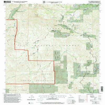 YellowMaps Tule Springs CA topo map, 1:24000 Scale, 7.5 X 7.5 Minute, Historical, 1997, Updated 2000, 26.8 x 21.5 in - Polypropylene