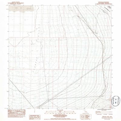 YellowMaps Nipton CA topo map, 1:24000 Scale, 7.5 X 7.5 Minute, Historical, 1983, Updated 1983, 26.8 x 21.9 in - Polypropylene