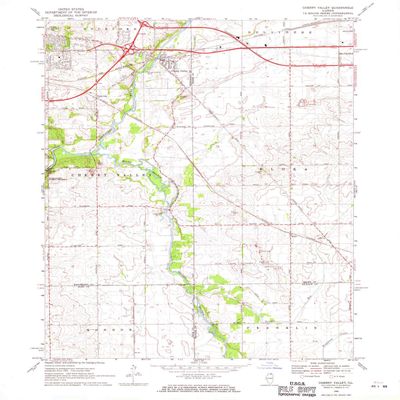 YellowMaps Cherry Valley IL topo map, 1:24000 Scale, 7.5 X 7.5 Minute, Historical, 1968, Updated 1970, 26.9 x 22 in - Tyvek