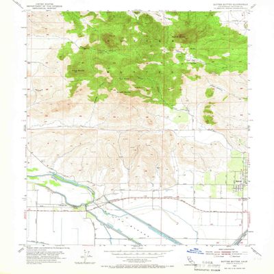 YellowMaps Sutter Buttes CA topo map, 1:24000 Scale, 7.5 X 7.5 Minute, Historical, 1954, Updated 1966, 26.7 x 22 in - Polypropylene