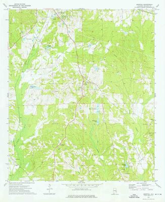 YellowMaps Aberfoil AL topo map, 1:24000 Scale, 7.5 X 7.5 Minute, Historical, 1973, Updated 1976, 26.8 x 21.9 in - Polypropylene