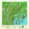 YellowMaps Bangor ME topo map, 1:250000 Scale, 1 X 2 Degree, Historical, 1956, Updated 1966, 22.1 x 29.4 in - Polypropylene view 1
