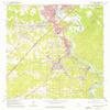 YellowMaps Lanett South AL topo map, 1:24000 Scale, 7.5 X 7.5 Minute, Historical, 1964, Updated 1976, 26.8 x 22 in - Polypropylene view 1