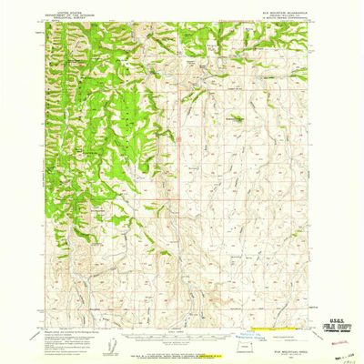 YellowMaps Elk Mountain OR topo map, 1:62500 Scale, 15 X 15 Minute, Historical, 1957, Updated 1959, 20.8 x 17 in - Tyvek