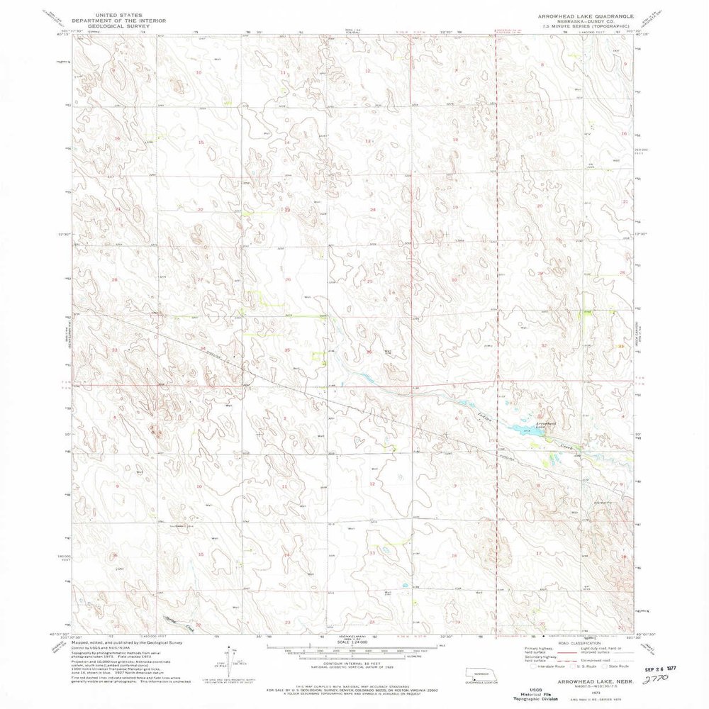 YellowMaps Arrowhead Lake NE topo map, 1:24000 Scale, 7.5 X 7.5 Minute, Historical, 1973, Updated 1977, 26.9 x 22 in - Polypropylene