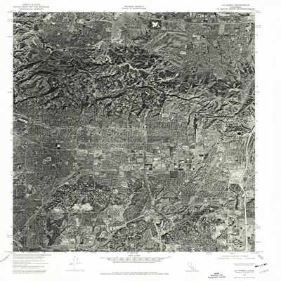 YellowMaps La Habra CA topo map, 1:24000 Scale, 7.5 X 7.5 Minute, Historical, 1974, Updated 1977, 26.6 x 22 in - Polypropylene