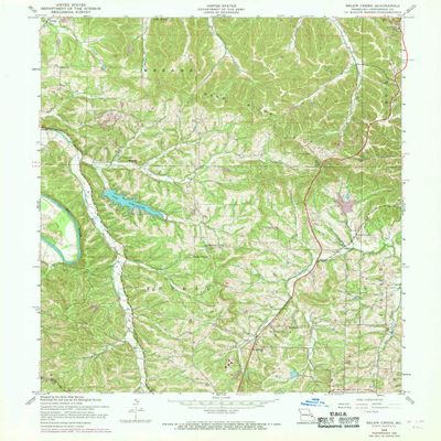 YellowMaps Belew Creek MO topo map, 1:24000 Scale, 7.5 X 7.5 Minute, Historical, 1954, Updated 1969, 26.8 x 21.9 in - Tyvek
