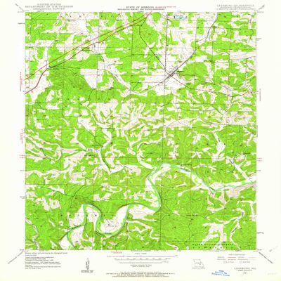 YellowMaps Leasburg MO topo map, 1:24000 Scale, 7.5 X 7.5 Minute, Historical, 1948, Updated 1962, 26.9 x 21.9 in - Polypropylene