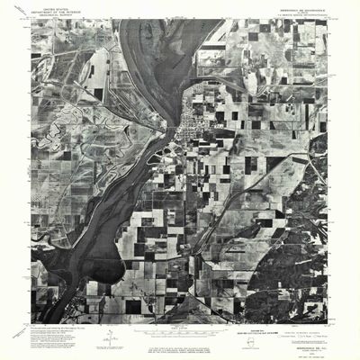 YellowMaps Meredosia SE IL topo map, 1:24000 Scale, 7.5 X 7.5 Minute, Historical, 1975, Updated 1976, 26.9 x 21.3 in - Polypropylene