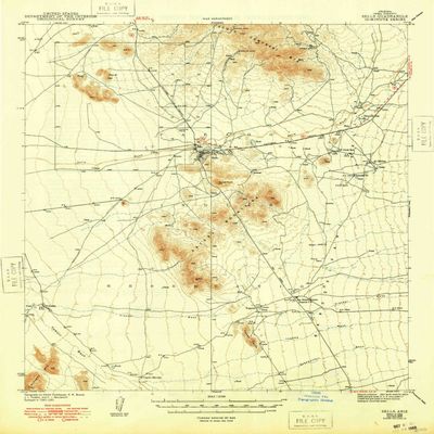 Sells AZ topo map, 1:62500 Scale, 15 X 15 Minute, Historical, 1943, Updated 1948, 20.7 x 16.9 in - Polypropylene