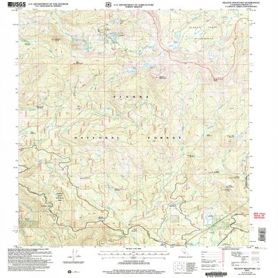 Nelson Mountain CA topo map, 1:24000 Scale, 7.5 X 7.5 Minute, Historical, 2004, Updated 2007, 26.8 x 22 in - Polypropylene