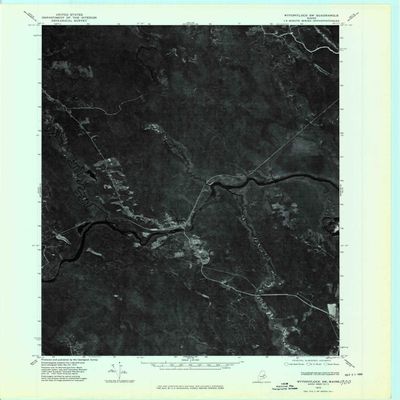 YellowMaps Wytopitlock SW ME topo map, 1:24000 Scale, 7.5 X 7.5 Minute, Historical, 1975, Updated 1980, 27.6 x 21.5 in - Polypropylene