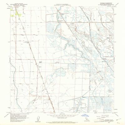 YellowMaps Ingomar CA topo map, 1:24000 Scale, 7.5 X 7.5 Minute, Historical, 1960, Updated 1961, 26.9 x 22 in - Tyvek