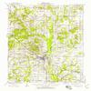 YellowMaps Pinckneyville IL topo map, 1:62500 Scale, 15 X 15 Minute, Historical, 1924, Updated 1958, 20.8 x 16.9 in - Polypropylene view 1