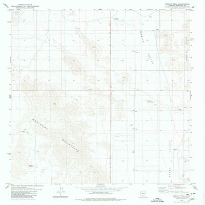 Conley Well AZ topo map, 1:24000 Scale, 7.5 X 7.5 Minute, Historical, 1979, Updated 1980, 26.9 x 22 in - Polypropylene