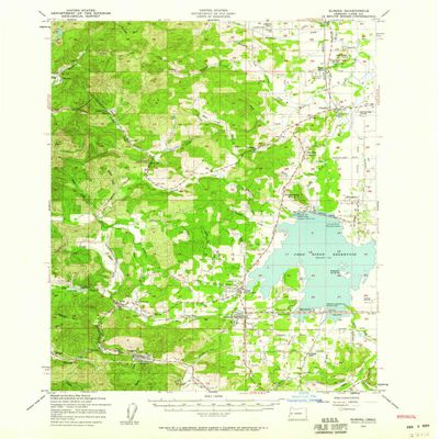YellowMaps Elmira OR topo map, 1:62500 Scale, 15 X 15 Minute, Historical, 1957, Updated 1959, 20.8 x 17 in - Polypropylene
