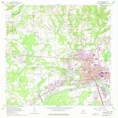 YellowMaps Selma AL topo map, 1:24000 Scale, 7.5 X 7.5 Minute, Historical, 1958, Updated 1978, 26.8 x 22 in - Tyvek