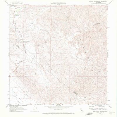YellowMaps Mercey Hot Springs CA topo map, 1:24000 Scale, 7.5 X 7.5 Minute, Historical, 1969, Updated 1972, 26.9 x 22 in - Polypropylene