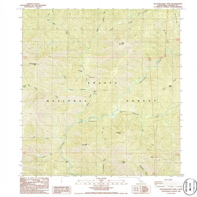 Yellowjacket MTN CA topo map, 1:24000 Scale, 7.5 X 7.5 Minute, Historical, 1986, Updated 1986, 26.8 x 21.4 in - Polypropylene