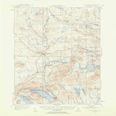 YellowMaps Smyrna Mills ME topo map, 1:62500 Scale, 15 X 15 Minute, Historical, 1955, Updated 1956, 21 x 16.5 in - Polypropylene