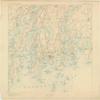 YellowMaps Boothbay ME topo map, 1:62500 Scale, 15 X 15 Minute, Historical, 1893, 20.1 x 15.1 in - Tyvek view 1
