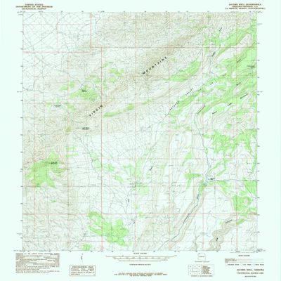Jacobs Well AZ topo map, 1:24000 Scale, 7.5 X 7.5 Minute, Historical, 1985, Updated 1985, 26.9 x 22 in - Polypropylene