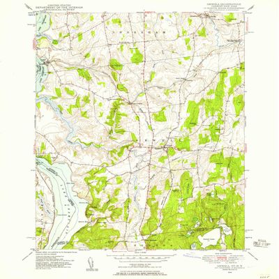 Orwell VT topo map, 1:24000 Scale, 7.5 X 7.5 Minute, Historical, 1949, Updated 1957, 26.9 x 22.1 in - Polypropylene