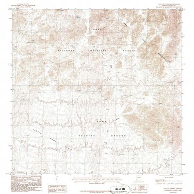 YellowMaps Salton Tanks AZ topo map, 1:24000 Scale, 7.5 X 7.5 Minute, Historical, 1986, Updated 1986, 26.8 x 22 in - Polypropylene