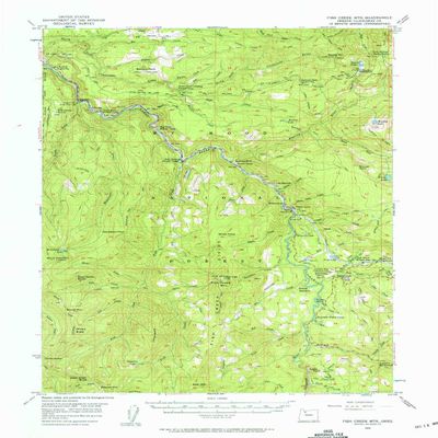 YellowMaps Fish Creek MTN OR topo map, 1:62500 Scale, 15 X 15 Minute, Historical, 1956, 21 x 15.5 in - Tyvek