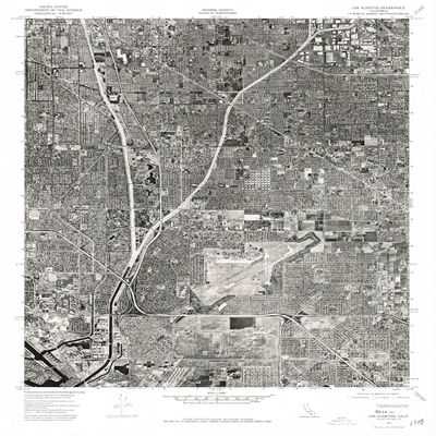 YellowMaps Los Alamitos CA topo map, 1:24000 Scale, 7.5 X 7.5 Minute, Historical, 1974, Updated 1977, 26.9 x 21.5 in - Polypropylene