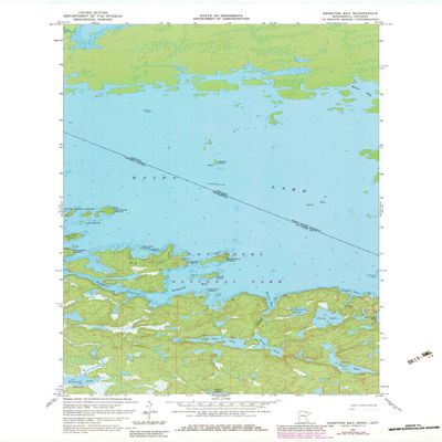 YellowMaps Kempton Bay MN topo map, 1:24000 Scale, 7.5 X 7.5 Minute, Historical, 1967, Updated 1983, 27.23 x 21.53 in - Polypropylene