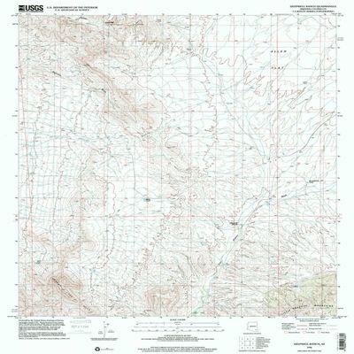 YellowMaps Deepwell Ranch AZ topo map, 1:24000 Scale, 7.5 X 7.5 Minute, Historical, 1996, Updated 2001, 26.7 x 21.5 in - Polypropylene