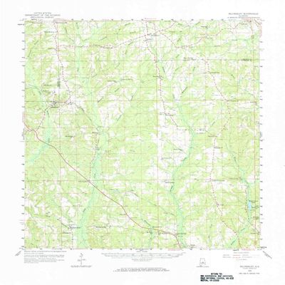 YellowMaps Billingsley AL topo map, 1:62500 Scale, 15 X 15 Minute, Historical, 1959, Updated 1964, 21.9 x 18 in - Tyvek