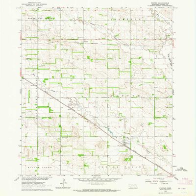 YellowMaps Foster NE topo map, 1:24000 Scale, 7.5 X 7.5 Minute, Historical, 1963, Updated 1964, 26.8 x 22 in - Polypropylene