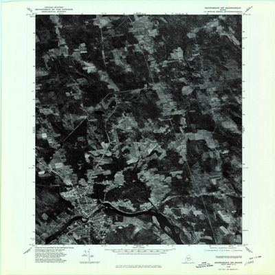 YellowMaps Skowhegan SW ME topo map, 1:24000 Scale, 7.5 X 7.5 Minute, Historical, 1975, Updated 1980, 27.3 x 21.6 in - Polypropylene