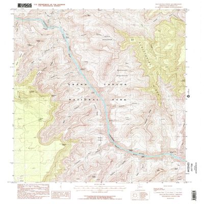 YellowMaps Havasupai Point AZ topo map, 1:24000 Scale, 7.5 X 7.5 Minute, Historical, 1988, Updated 1988, 26.9 x 22 in - Polypropylene